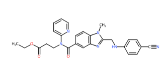 3-[[[2-[[(4-氰基苯基)氨基]甲基]-1-甲基-1H-苯并咪唑-5-基]羰基]吡啶-2-基氨基]丙酸乙酯-CAS:211915-84-3