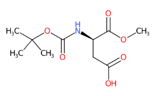 N-Boc-D-天冬氨酸-1-甲酯-CAS:137130-65-5