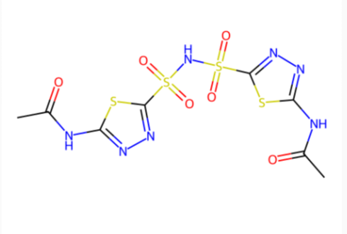 N-[5-[(5-乙酰氨基-1,3,4-噻二唑-2-基)磺酰基磺酰氨基]-1,3,4-噻二唑-2-基]乙酰胺-CAS:80495-47-2