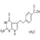 4-[2-(2-氨基-4,7-二氢-4-氧代-3H-吡咯并[2,3]嘧啶-5-基)乙基]苯甲酸-CAS:137281-39-1