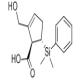 (1R,5S)-5-(二甲基苯基硅烷基)-2-羟甲基-2-环戊烯-1-羧酸-CAS:649761-21-7