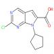 2-氯-7-环戊基-7H-吡咯并[2,3-d]嘧啶-6-甲酸-CAS:1211443-58-1